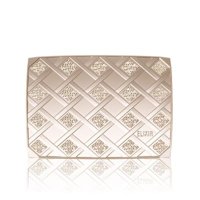 Shiseido Elixir Seperieur Compact Case L футляр с зеркалом и спонжем для сменного блока пудры, 101х15х72