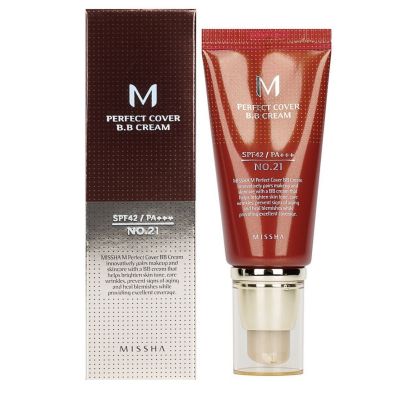 MISSHA Perfect Cover BB Cream SPF42/PA++ #21 Light Beige ВВ крем, 50 мл. До 08/2026