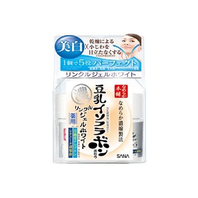 Sana Nameraka Honpo Medicinal Wrinkle Gel White антивозрастной и осветляющий гель с арбутином, керамидом 100 г