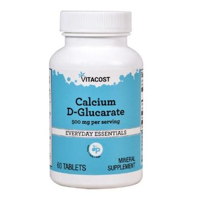 Vitacost Calcium D-Glucarate 250 мг в каждой таблетке (100 мг кальция), 60 таблеток на 30 дней. До 03/2027