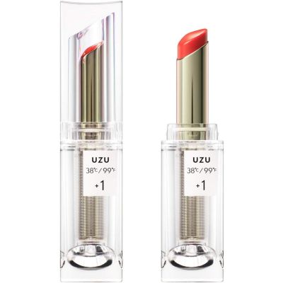 UZU by FLOWFUSHI 38 ℃ / 99F lipstick TOKYO +1: Lihgt Orange Sheer Glossy помада-блеск 3,8 г.
