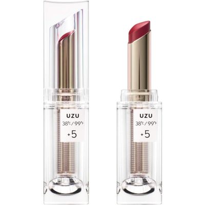 UZU by FLOWFUSHI 38 ℃ / 99F lipstick TOKYO +5:Red Intence Semi-matte помада-блеск 3,8 г.