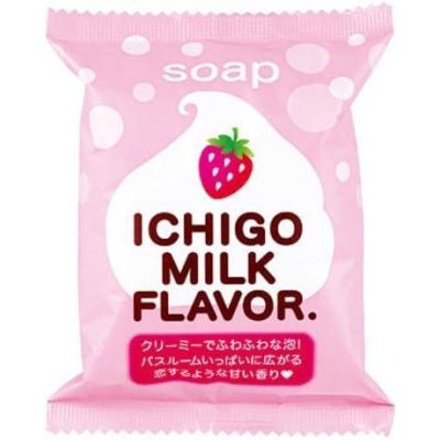 Pelican Puchiberyi Ichigo Miruku sekken (Ichigo Milk Flavor) мыло с клубничным соком и молоком, 80 г
