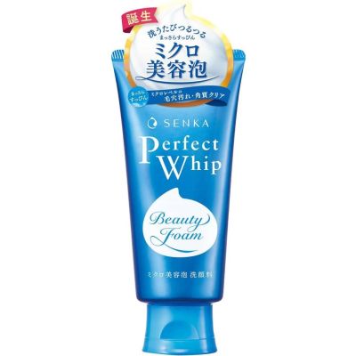 Shiseido Senka Perfect Whip аминокислотная пенка для умывания с гидролизатом шёлка и гиалуроновой к-той 120гр