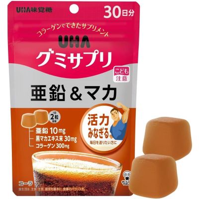 UHA экстракт маки 30 мг, глюконат цинка 10 мг, вкус колы, 60 мармеладок на 30 дней. До 02/2027