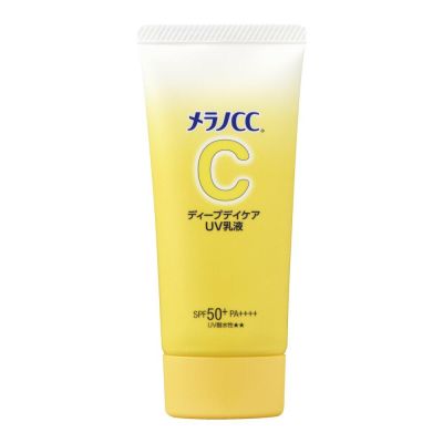 Rohto Melano CC Deep Day Care UV Milk SPF50+ PA++++ утренняя солнцезащитная эмульсия с витамином С, 50 г