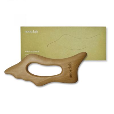 Neos:lab Body Sculptor Деревянный скребок гуаша для тела, 84 мм х 210 мм