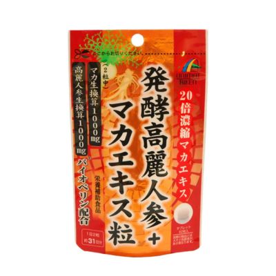 Unimat Riken Ферментированный женьшень + Экстракт маки, 62 таблетки. До 08/2026