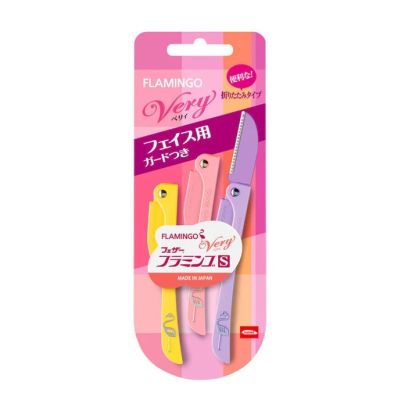 Feather Flamingo Very S Женская бритва для лица, 3 шт