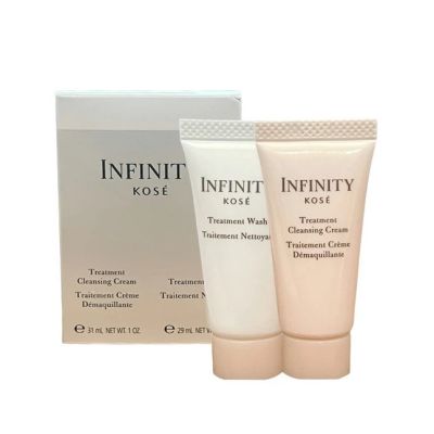 Kose Infinity набор миниатюр Treatment Cleansing Cream 31мл (демакияж) и Treatment Wash 29мл (умывание)
