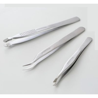 Kobayashi HUNTER Precision Tweezers Набор из 3-х высококачественных пинцетов для бровей
