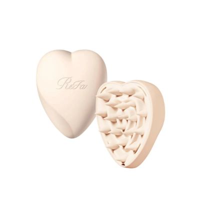 ReFa Heart Brush For Scalp Массажная щетка для ухода за кожей головы, цвет матовый молочный