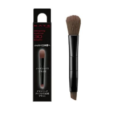 Kanebo KATE Designing Eyebrow 3D Brush I Двустороняя мини-кисть для создания 3D бровей