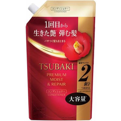 Shiseido Tsubaki Premium Moist & Repair Увлажняющий кондиционер для волос премиум-класса, пополнение 600 мл