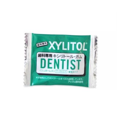 Lotte Dental Xylitol Gum Cтоматологическая жевательная резинка с ксилитом, яблоко-мята, 1 шт