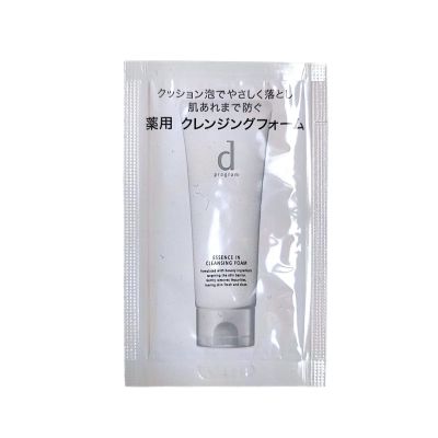 Shiseido d Program Essence In Cleansing Foam Очищающая пенка для чувствительной кожи, пробник 1 г