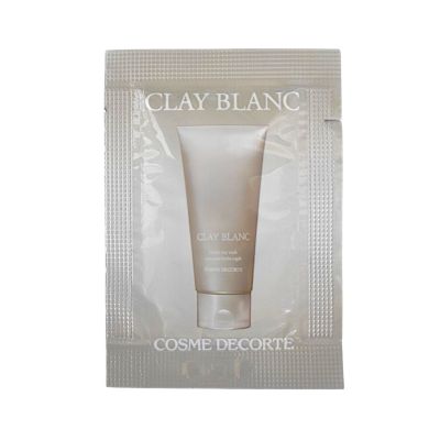 Kose Cosme Decorte Clay Blanc Refining Clay Wash средство для умывания с белой глиной и экстрактами, пробник 1,5 г