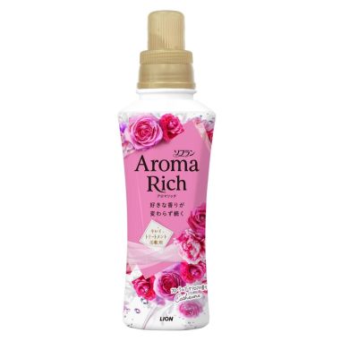 LION Soflan Aroma Rich Catherine Парфюмированный кондиционер для белья, аромат цветов и фруктов, 480 мл