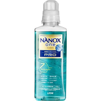 LION Nanox One Pro Концентрированное жидкое средство для стирки, аромат пудрового мыла 640 г