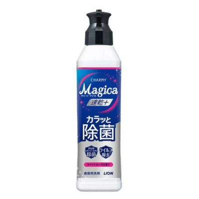 LION Charmy Magica Quick Dry Antibacterial Средство для мытья посуды, аромат розы, 220 мл