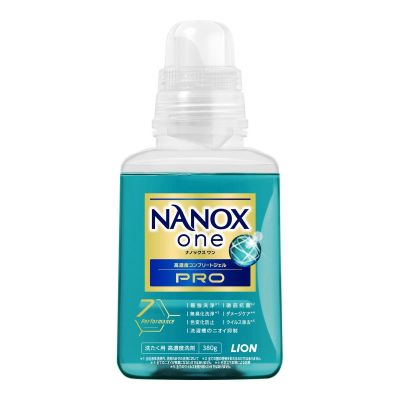 LION Nanox One Pro Концентрированное жидкое средство для стирки, аромат пудрового мыла, 380 г