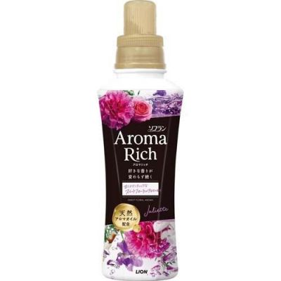 LION Soflan Aroma Rich Juliet Парфюмированный кондиционер для белья, цветочный аромат, 480 мл