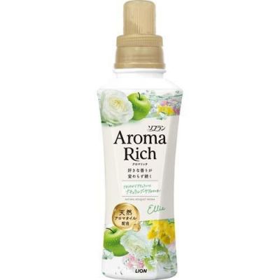 LION Soflan Aroma Rich Ellie Парфюмированный кондиционер для белья, аромат свежего букета, 480 мл