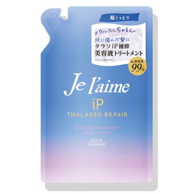 KOSE Je laime iP Thalasso Repair Essence Treatment Deep Moist Восстанавливающий увлажняющий кондиционер, пополнение 340 мл