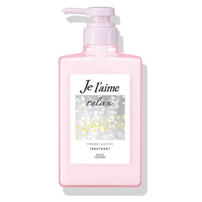 KOSE Je laime Relax Midnight Repair Hair Treatment Straight & Rich Кондиционер для выпрямления волос, 480 мл