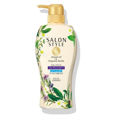 KOSE Salon Style Conditioner Air in Smooth Разглаживающий кондиционер, цветочно-травяной аромат, 500 мл