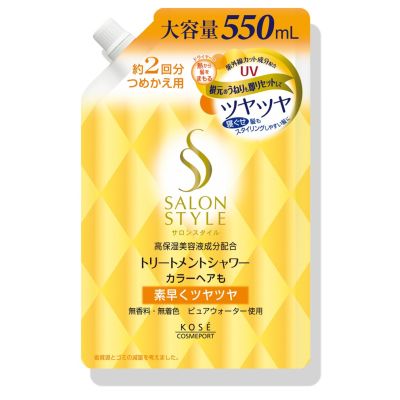KOSE Salon Style Treatment Shower Shiny Спрей для укладки волос, пополнение 550 мл