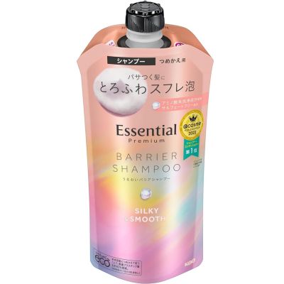 Као Essential Premium Moisture Barrier Shampoo Увлажняющий шампунь для сухих волос, пополнение 340 мл
