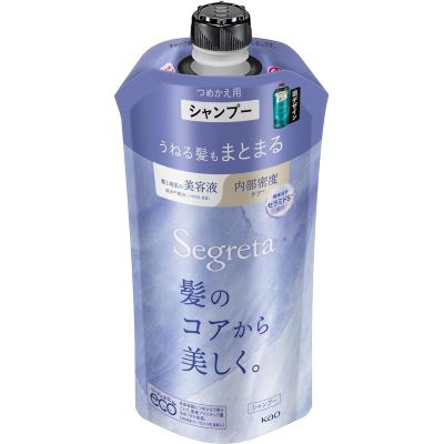 Као Segreta Shampoo Шампунь для зрелых, вьющихся волос, пополнение 340 мл