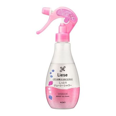 Као Liese Moist Juicy Shower Увлажняющий спрей для непослушных волос, аромат ягод, 200 мл
