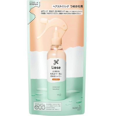 Као Liese Hair Styling Shower Спрей для укладывания, разглаживания волос, термозащита, пополнения 180 мл