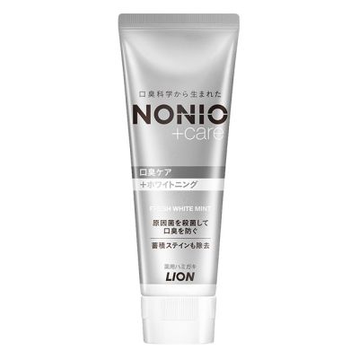 LION NONIO Plus Whitening Отбеливающая зубная паста, свежая мята, 130 г