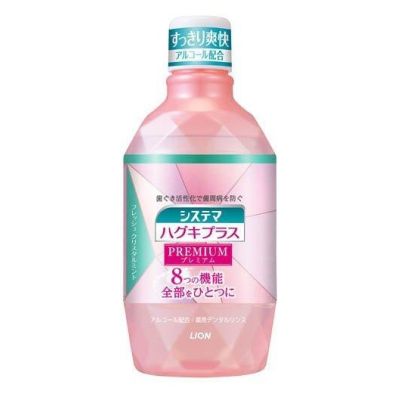 LION Systema Haguki Plus Premium Ополаскиватель для ротовой полости, мята, 600 мл