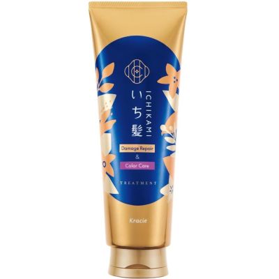 Kracie Ichikami Damage Repair & Color Care Treatment Уход для поврежденных, окрашенных волос, 230 г