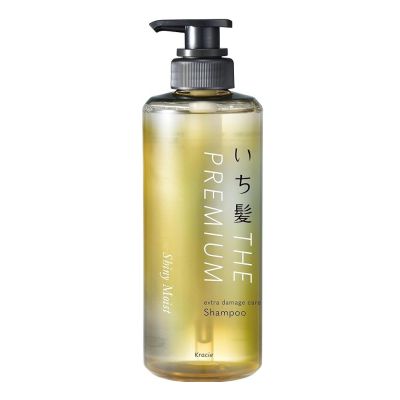 Kracie Ichikami THE PREMIUM Extra Damage Care Shampoo Shiny Moist Шампунь для поврежденных волос, увлажнение и блеск, 480 мл