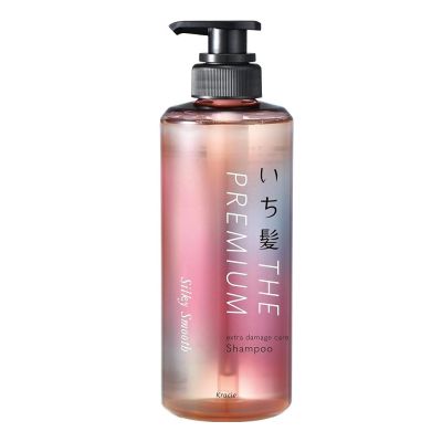 Kracie Ichikami THE PREMIUM Extra Damage Care Shampoo Silky Smooth Шампунь для поврежденных волос, увлажнение и гладкость, 480 мл