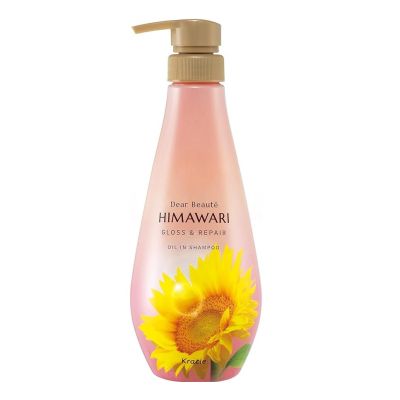Kracie Dear Beaute HIMAWARI Oil-in Shampoo Gloss & Repair Восстанавливающий шампунь для блеска волос, 500 мл