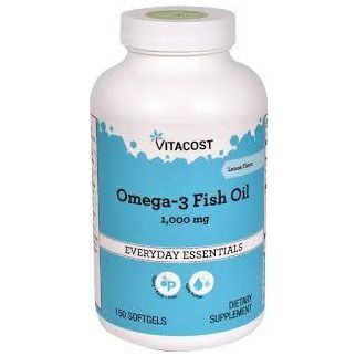 Vitacost Omega-3, Рыбий жир 1000 мг, с ароматом лимона, 150 капсул на 75 дней приема. До 12/2026