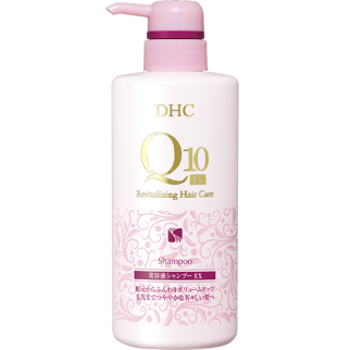 DHC Q10 Revitalizing Hair Serum Shampoo EX Шампунь для волос с коэнзимом Q10 и сывороткой 40+, 500 мл