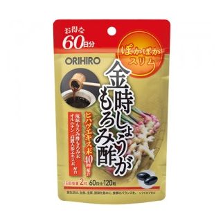 ORIHIRO Имбирь Kintoki, черный уксус Ryukyu Moromi , хихатсу, орнитин, женьшень 120 таб на 60 дней