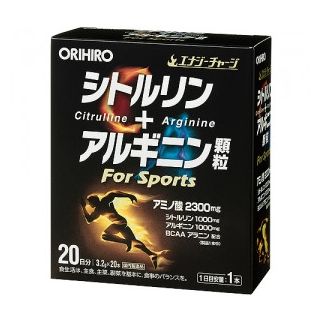 ORIHIRO аминокислоты 2300 мг Цитруллин 1000, Аргинин 1000, BCAA + магний, витамины 20 саше