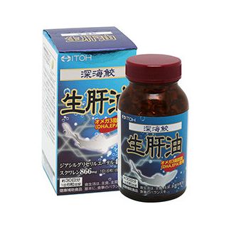 ITOH масло печени глубоководной акулы, сквален, Omega 3, DHA, EPA, 180 мягких капсул на 30 дней. До 12/2026