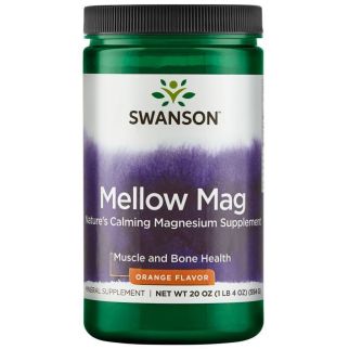 Swanson Premium Mellow Mag напиток с магнием для снятия стресса и хорошего сна 554 гр 113 порций