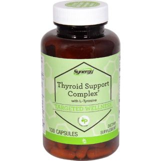 Vitacost Synergy Thyroid Support Complex, комплекс для щитовидной железы с L-тирозином, 100к на 50дн. До 02/27