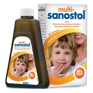 Multi-Sanostol жидкие вкусные витамины для детей от 1 года 600 г. До 10/2025