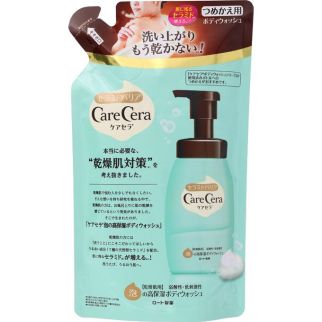 Rohto Care Cera Глубоко увлажняющий гель для душа с ароматом цветов, сменный блок, 350 мл